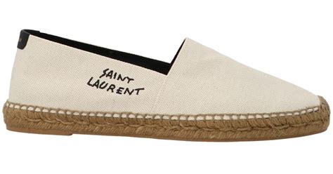 ysl embroidered espadrilles|ysl flat sandals sale.